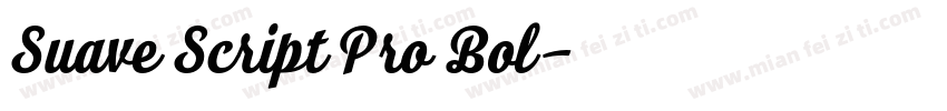 Suave Script Pro Bol字体转换